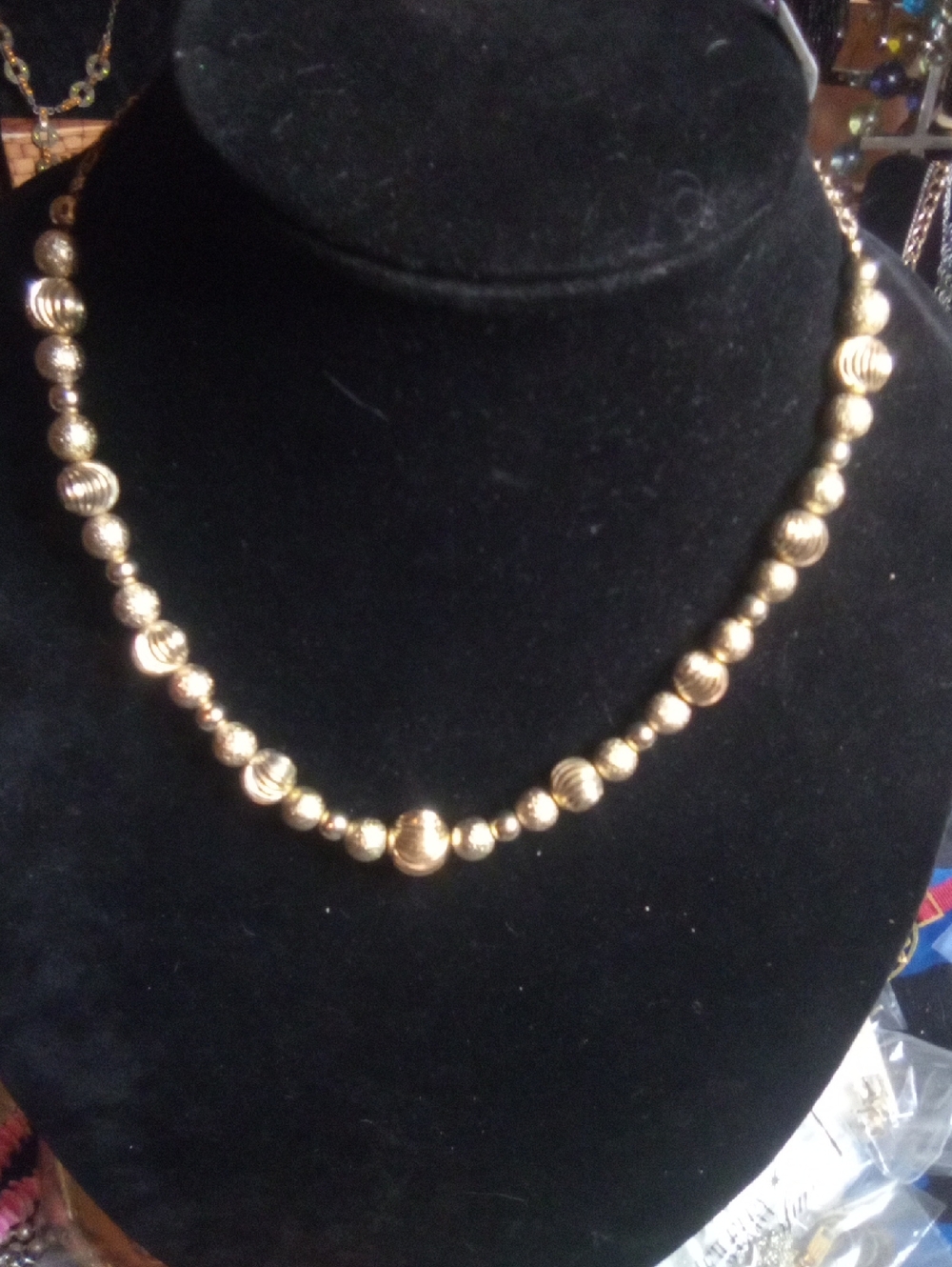 Monet gold/silver tone necklace